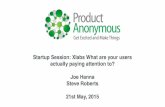 xLabs Start-up session: What are your users really paying attention to?