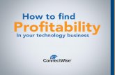 ConnectWise Profitability