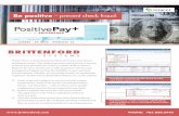 PositivePay by Brittenford: Check Fraud Prevention Factsheet