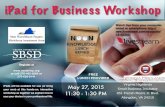 Abingdon iPad for Business Noon Knowledge Session, May 27, 2015