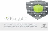 Computational Storage Services (WP7 ForgetIT 1st year review)