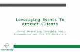 B2B Marketing: Leveraging events to attract clients