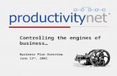 ProductivityNet Business Plan Overview 2002