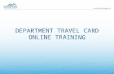 WWU Department Travel Card Online Training