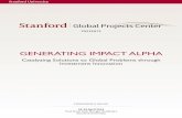 Generating Impact Alpha: A Global Projects Center Conference - Stanford University, 2015