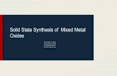 Abneil D. Solid State Synthesis Project