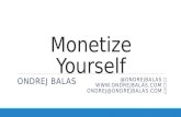 Monetize yourself