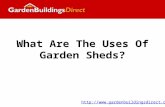 What Are The Uses Of Garden Sheds?