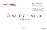 Credit and collection letters