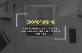 Crowdfunding: How It Works, Why It Works, And How It Can Work For You