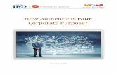 How Authentic is your Corporate Purpose?