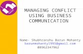 Managing conflict using business communication