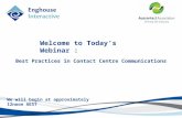 John Cray, VP Product Management at Enghouse Interactive 'Best Practices in Contact Centre Communications'