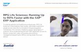 RPG Life Sciences: Running Up to 90% Faster with the SAP® ERP Application