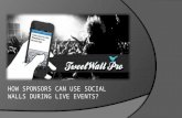 How sponsors can use Social Walls during live events ?