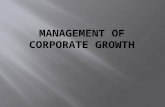 Management of Corporate growth