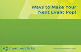 4 Ways to Make Your Next Event Pop