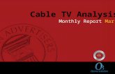 Cable TV Advertising Analysis - March 2015