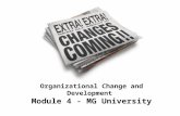 Organizational Change and Development - Module 4 - MG University - Manu Melwin Joy