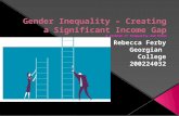 Gender inequality- Creating a Significant income gap