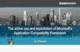 CODE BLUE 2014 : Persisted: The active use and exploitation of Microsoft's Application Compatibility Framework by JON ERICKSON
