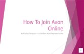 How To Join Avon Online