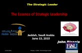 The Essence of Strategic Leadership