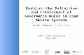 Governance Rules for Open Source Software Systems