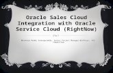 Oracle sales cloud integration with oracle service cloud (right now)