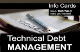 Info Card  - Techical Debt Management