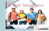 Mtech thesis
