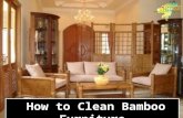 How to Clean Bamboo Furniture -
