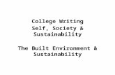 The built environment and sustainability