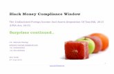 Black money compliance window & Blank Money Act Analysis