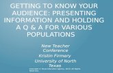 Getting to Know Your Audience