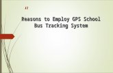 Reasons to Employ GPS School Bus Tracking System
