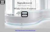 High quality white gloss furniture at signalement