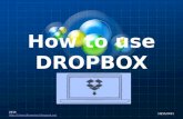 Basic tutorial how to use dropbox