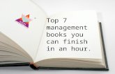 Top 7 Management Books You Can Finish in An Hour