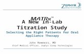 The Highlights of MATRx: A Dental Titration System for your Sleep Lab