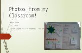 Photos from my Classroom!