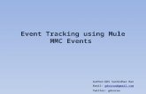 Event Tracking Using Mule MMC Events
