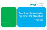 Session VIII II NAP Expo 2015 Supplementary materials for water and agriculture