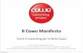 Coworking manifesto - Cos'è il coworking per la Rete Cowocowo-network
