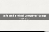 Safe and Ethical Computer Usage