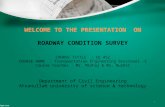 Roadway condition survey & Traffic Volume Study
