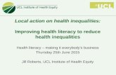 Improving Health Literacy to Reduce Health Inequalities