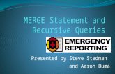 SQL Server MERGE statement and recursive queries for the 70-461 Certificatoin