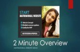2 minute overview matrimonial website overview