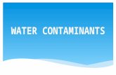 Water contaminants